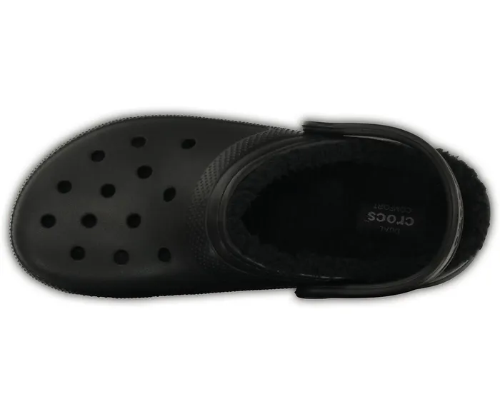 WomenMen Classic Lined Clog Black Black Crocs Clogs