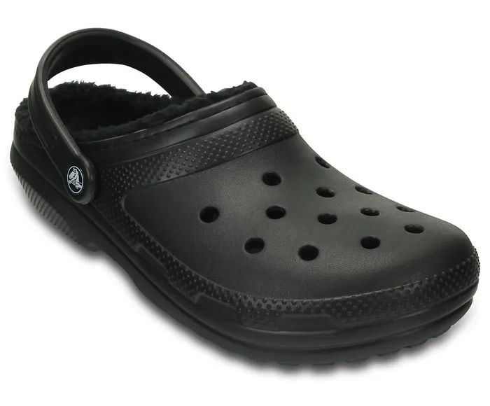 WomenMen Classic Lined Clog Black Black Crocs Clogs