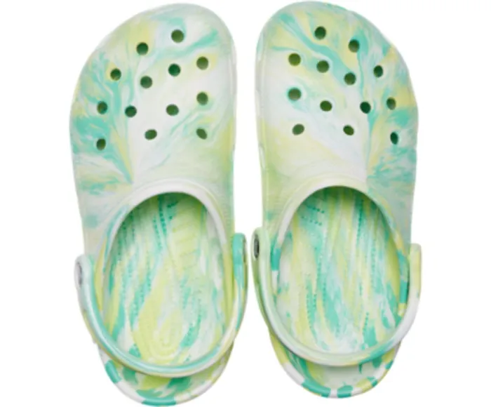 WomenMen Classic Marbled Clog Pistachio Multi Crocs Clogs