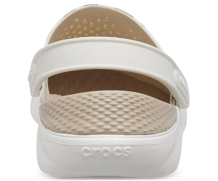 WomenMen LiteRide Printed Camo Clog Almost White Crocs Clogs