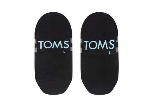 WomenMen Ultimate No Show Socks Black Black TOMS Sneakers