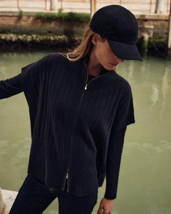 WomenMen Unisex Cashmere CapIn Navy Blue Navy Blue NPeal Hats