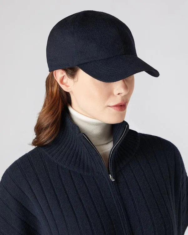 WomenMen Unisex Cashmere CapIn Navy Blue Navy Blue NPeal Hats