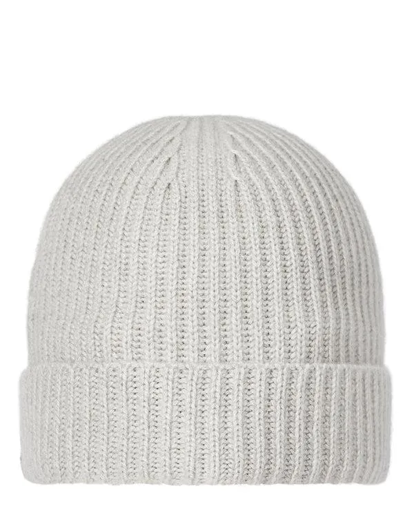 WomenMen Unisex Ribbed Cashmere HatIn Pebble Grey Pebble Grey NPeal Hats