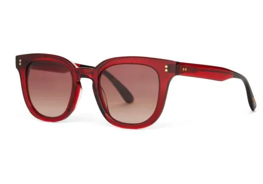 WomenMen Venice Rosewood Crystal Brown Gradient TOMS Sunglasses