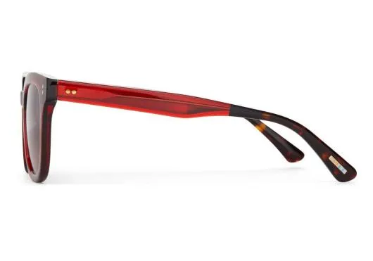 WomenMen Venice Rosewood Crystal Brown Gradient TOMS Sunglasses