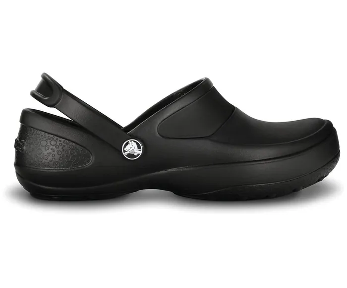 Women Mercy Work Clog Black Black Crocs Clogs