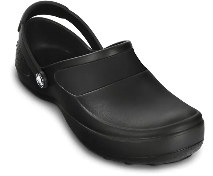 Women Mercy Work Clog Black Black Crocs Clogs