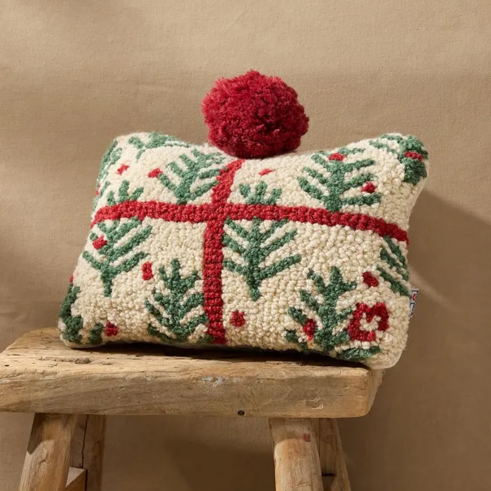 Women Merry Gifts Pillow Sundance Catalog Seasonal