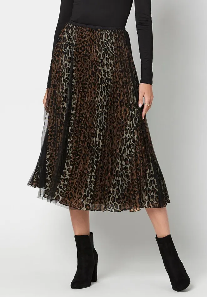 Women Mesh Overlay Leonarda Tea Skirt Mesh Leo Buffalo David Bitton Dresses and Jumpsuits Women Mesh Overlay Leonarda Tea Skirt Mesh Leo Buffalo David Bitton Dresses and Jumpsuits