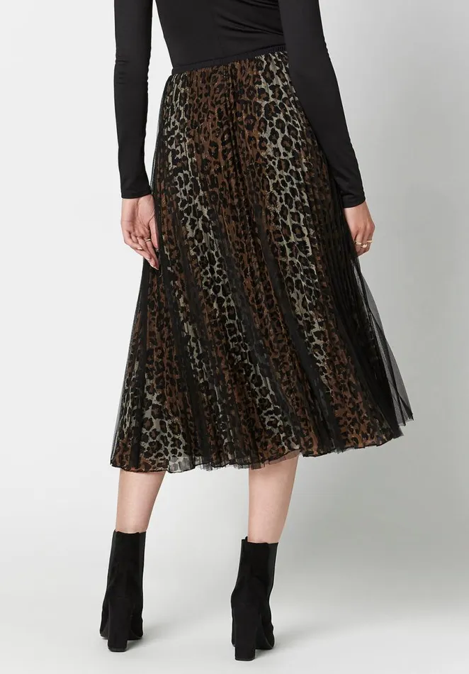 Women Mesh Overlay Leonarda Tea Skirt Mesh Leo Buffalo David Bitton Dresses and Jumpsuits