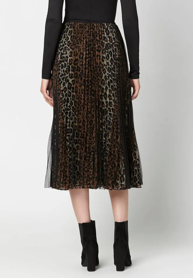Women Mesh Overlay Leonarda Tea Skirt Mesh Leo Buffalo David Bitton Dresses and Jumpsuits