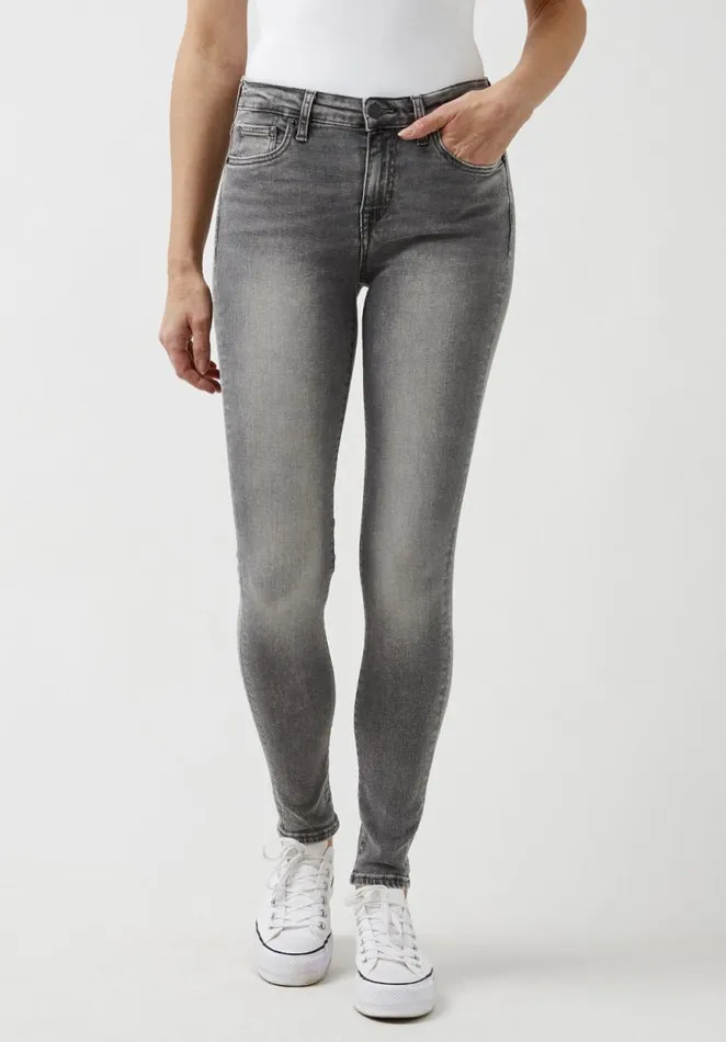 Women Mid Rise Skinny Alexa Carbon Jeans Light Carbon Buffalo David Bitton Mid Rise Skinny Alexa