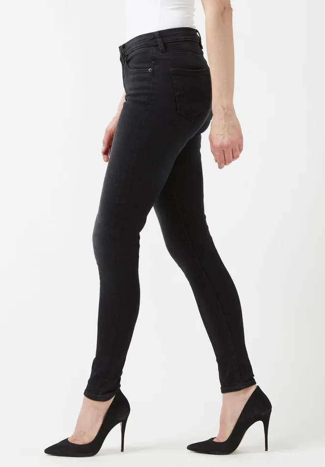 Women Mid Rise Skinny Alexa Faded Black Jeans Black Buffalo David Bitton Mid Rise Skinny Alexa