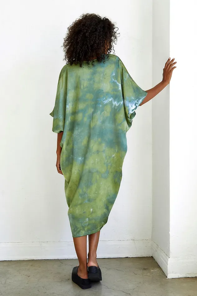 Women Midi Dresses Free People Washed Kaftan Kelp