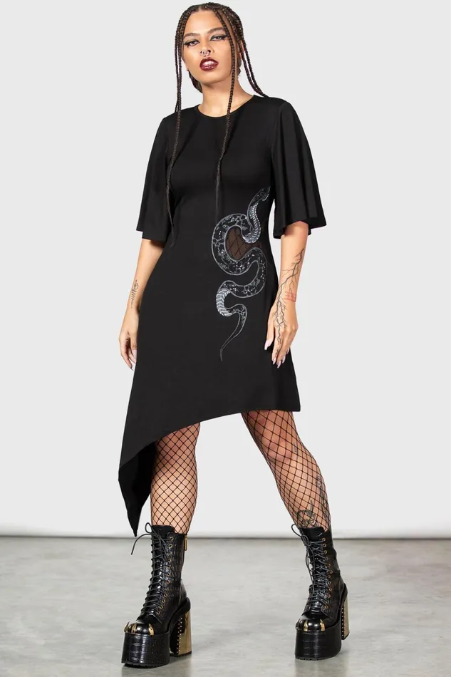 Women Midi Killstar Maple Asymmetric Dress