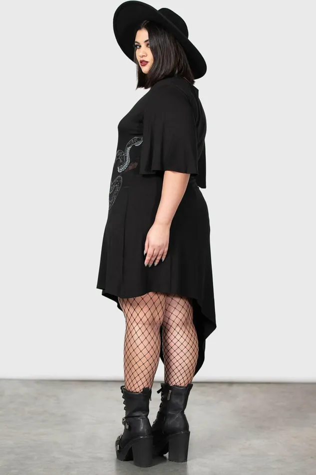 Women Midi Killstar Maple Asymmetric Dress