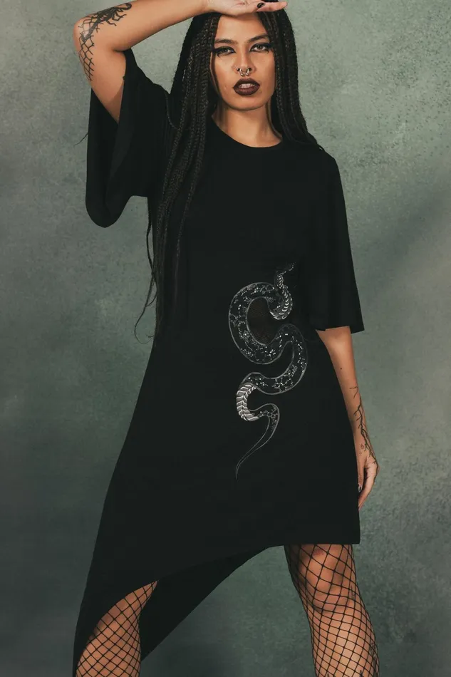 Women Midi Killstar Maple Asymmetric Dress