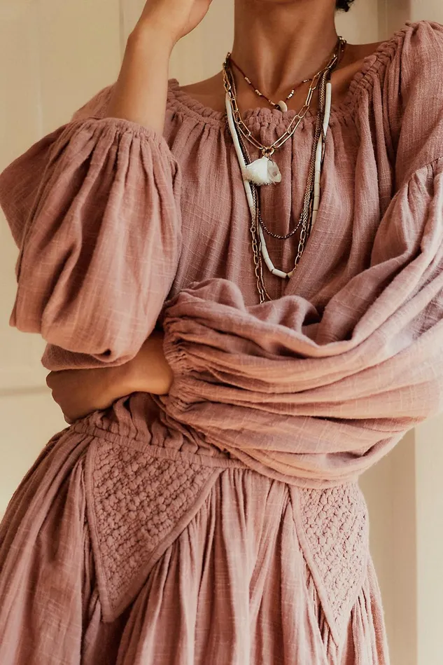 Women Mini Dresses Free People Gaia Mini Dress Cactus Tint