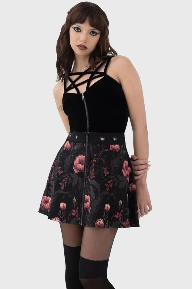 Women Mini Skirts Killstar Cottage Chorus Skirt