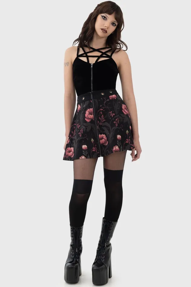 Women Mini Skirts Killstar Cottage Chorus Skirt