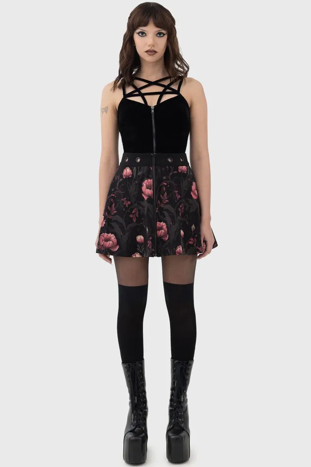 Women Mini Skirts Killstar Cottage Chorus Skirt