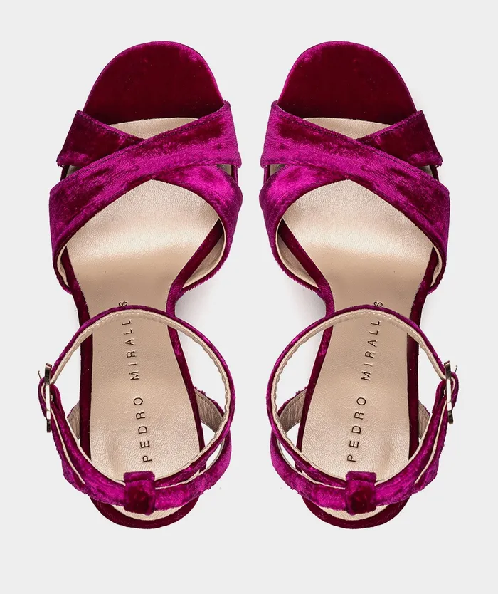Women Montpellier Red 8211 Heeled Sandals Pedro Miralles
