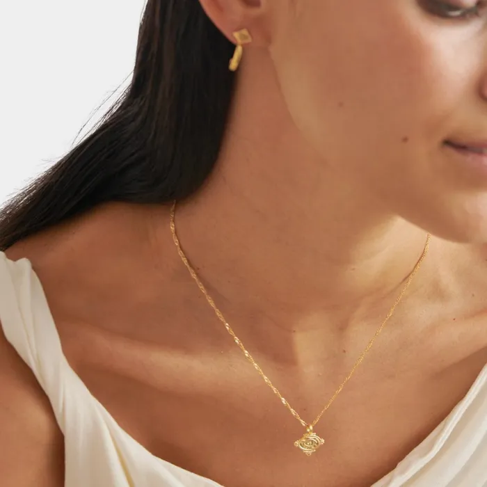 Women Necklaces Katie Loxton Protection039 Waterproof Gold Charm Necklace