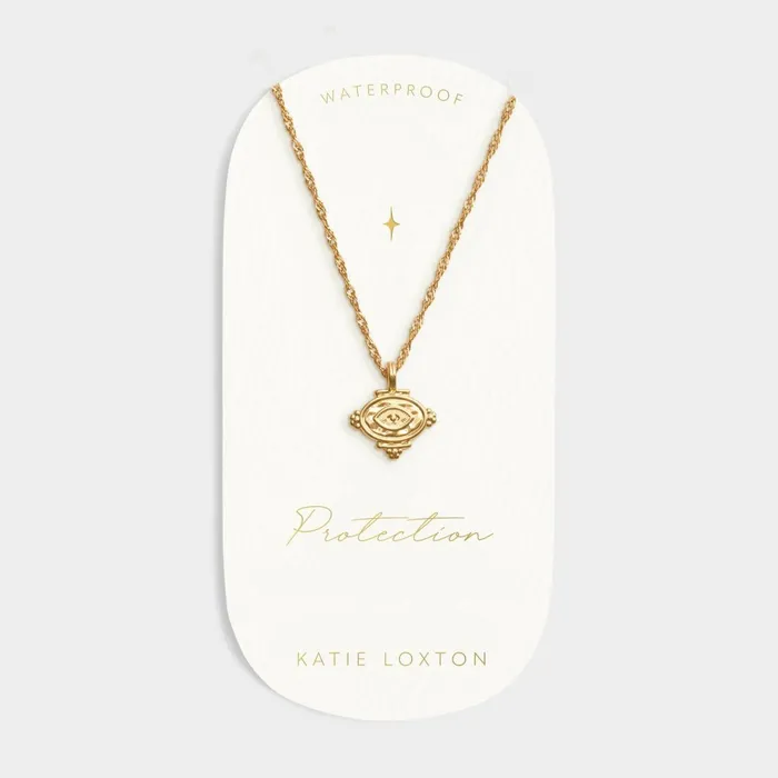 Women Necklaces Katie Loxton Protection039 Waterproof Gold Charm Necklace