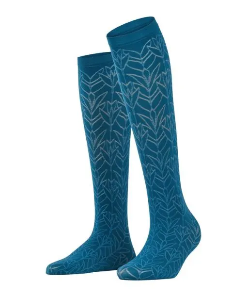 Women Nile Jewel 40 DEN Women Kneehigh Socks Peacock FALKE Fullyfashioned Stockings Women Nile Jewel 40 DEN Women Kneehigh Socks Peacock FALKE Fullyfashioned Stockings