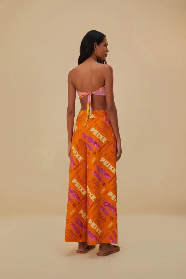 Women Orange Fresh Fish Cargo Pants Fresh Fish Orange FARM Rio Pants
