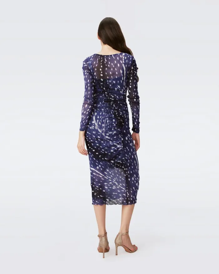 Women Oslo Dress Fawn Perfect Navy DVF Dresses