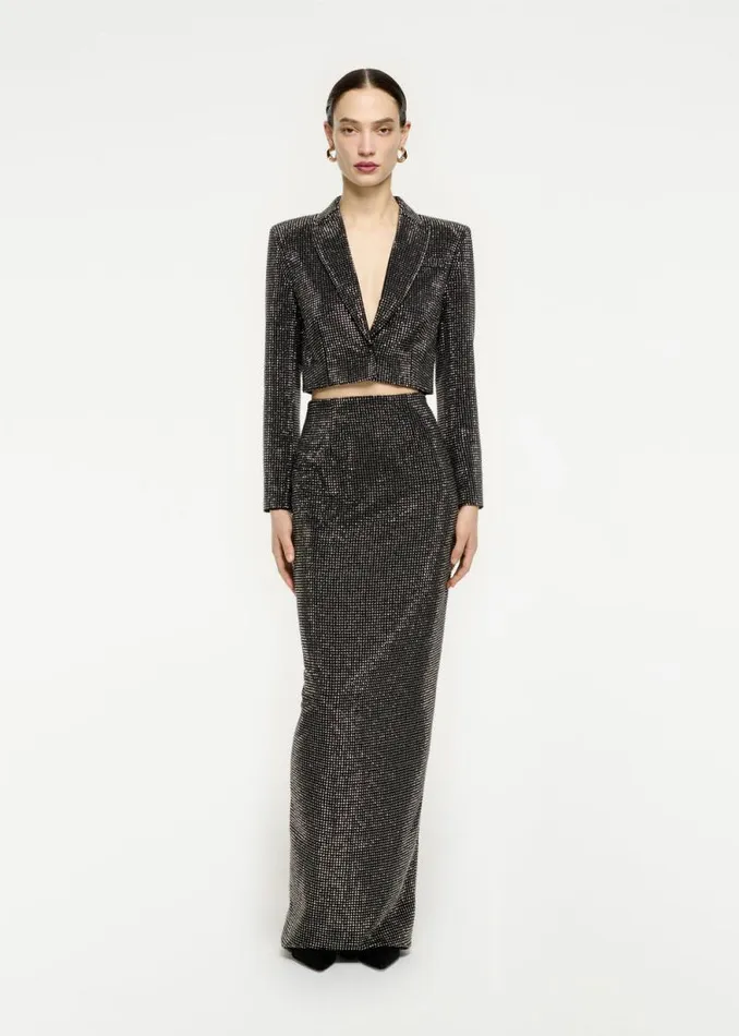 Women Outerwear Roland Mouret Diamante Cropped Jacket