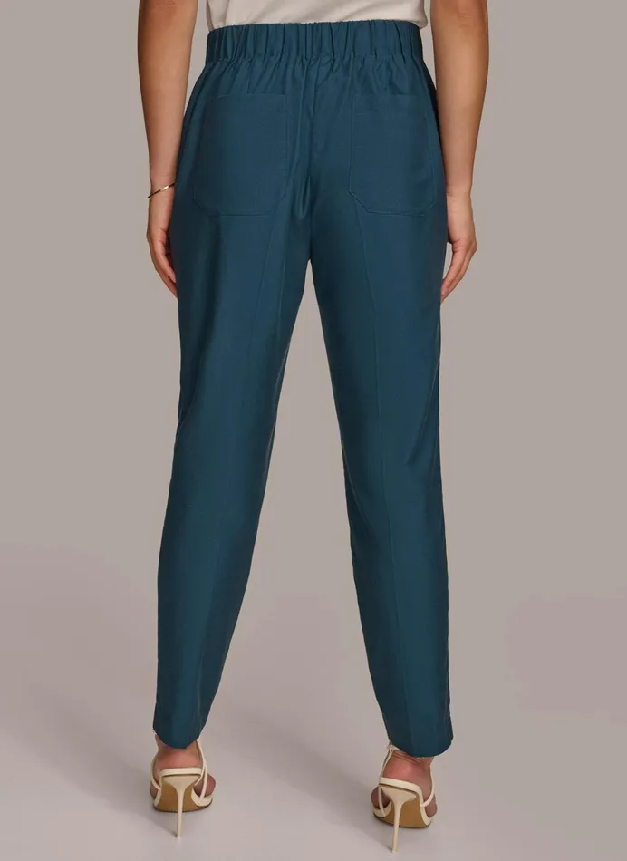 Women Pants Donna Karan PULL ON TROUSER WITH PLEATS Tide Navy