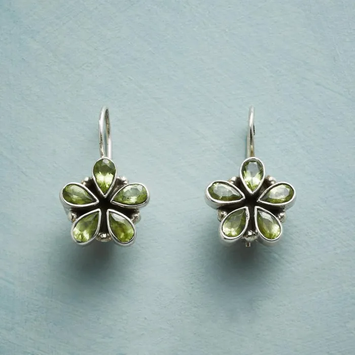 Women Peridot Petal Earrings Sundance Catalog Earrings
