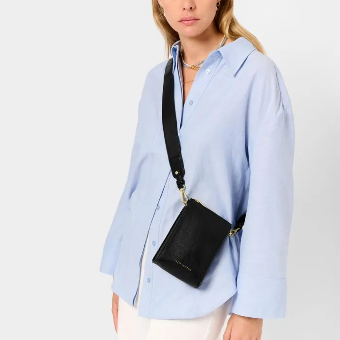 Women Phone Bags Katie Loxton Effie Slim Crossbody Bag In Black 8211 Vegan Leather Women Phone Bags Katie Loxton Effie Slim Crossbody Bag In Black 8211 Vegan Leather
