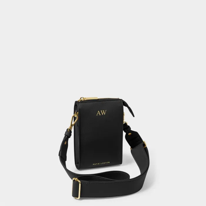 Women Phone Bags Katie Loxton Effie Slim Crossbody Bag In Black 8211 Vegan Leather