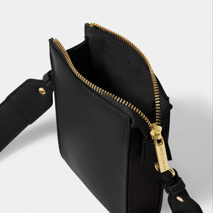 Women Phone Bags Katie Loxton Effie Slim Crossbody Bag In Black 8211 Vegan Leather