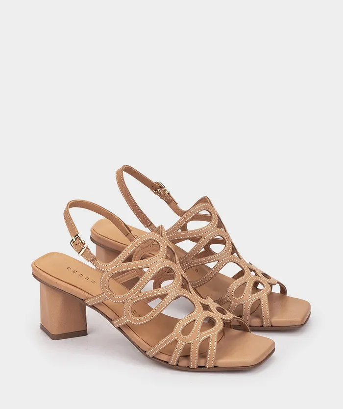 Women Piacenza Brown 8211 Heeled Sandals Pedro Miralles