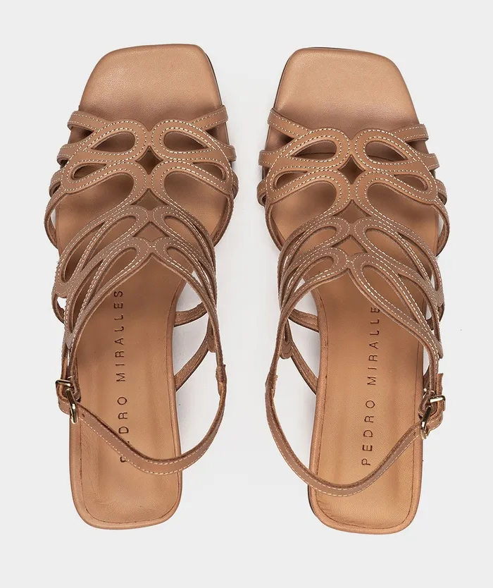 Women Piacenza Brown 8211 Heeled Sandals Pedro Miralles