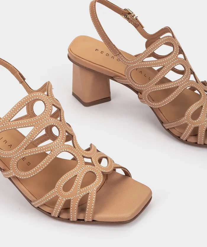 Women Piacenza Brown 8211 Heeled Sandals Pedro Miralles