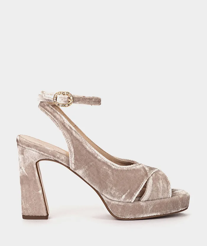 Women Pretoria Beige 8211 Heeled Sandals Pedro Miralles