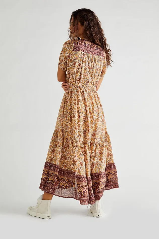 Women Printed Dresses Free People Sundown Gown Spice