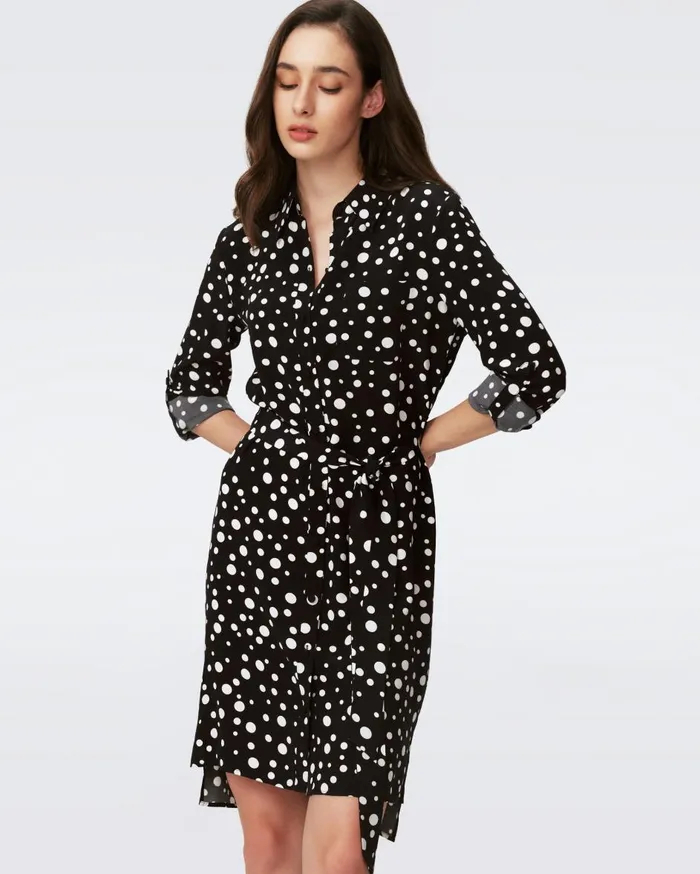 Women Prita Shirt Dress Spot Light DVF Dresses