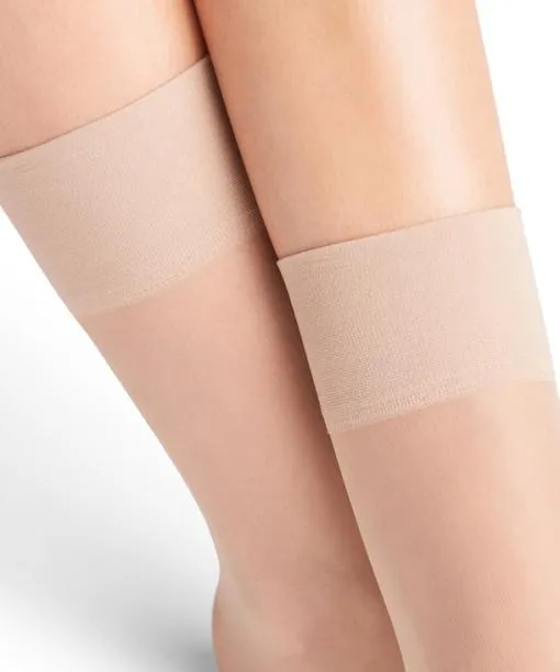 Women Pure Matt 20 DEN Women Anklets Golden FALKE Fullyfashioned Stockings