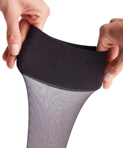 Women Pure Matt 20 DEN Women Kneehigh Socks Black FALKE Fullyfashioned Stockings