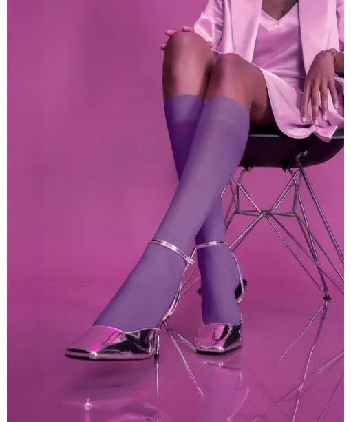 Women Pure Matt 50 DEN Women Kneehigh Socks Petunia FALKE Fullyfashioned Stockings