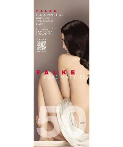 Women Pure Matt 50 DEN Women Kneehigh Socks Petunia FALKE Fullyfashioned Stockings