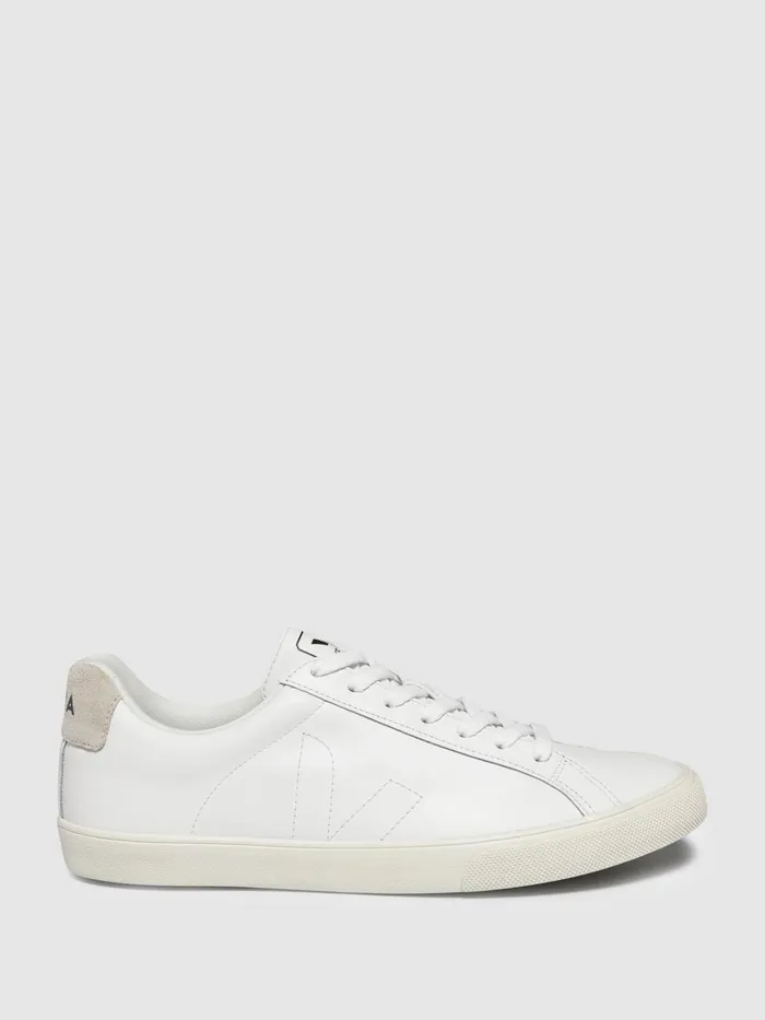 Women Reiss Brands Leather Trainers Extra White