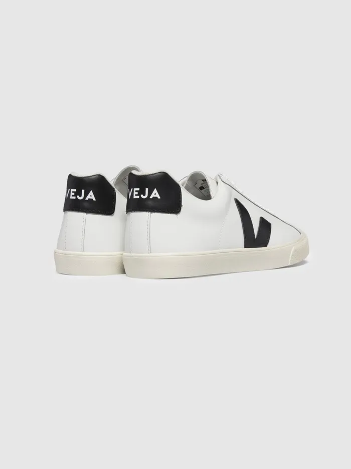 Women Reiss Brands Leather Trainers Extra White Black